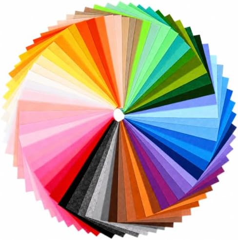 66pcs 8x12 Inch Assorted Color Craft Felt Nonwoven Fabric