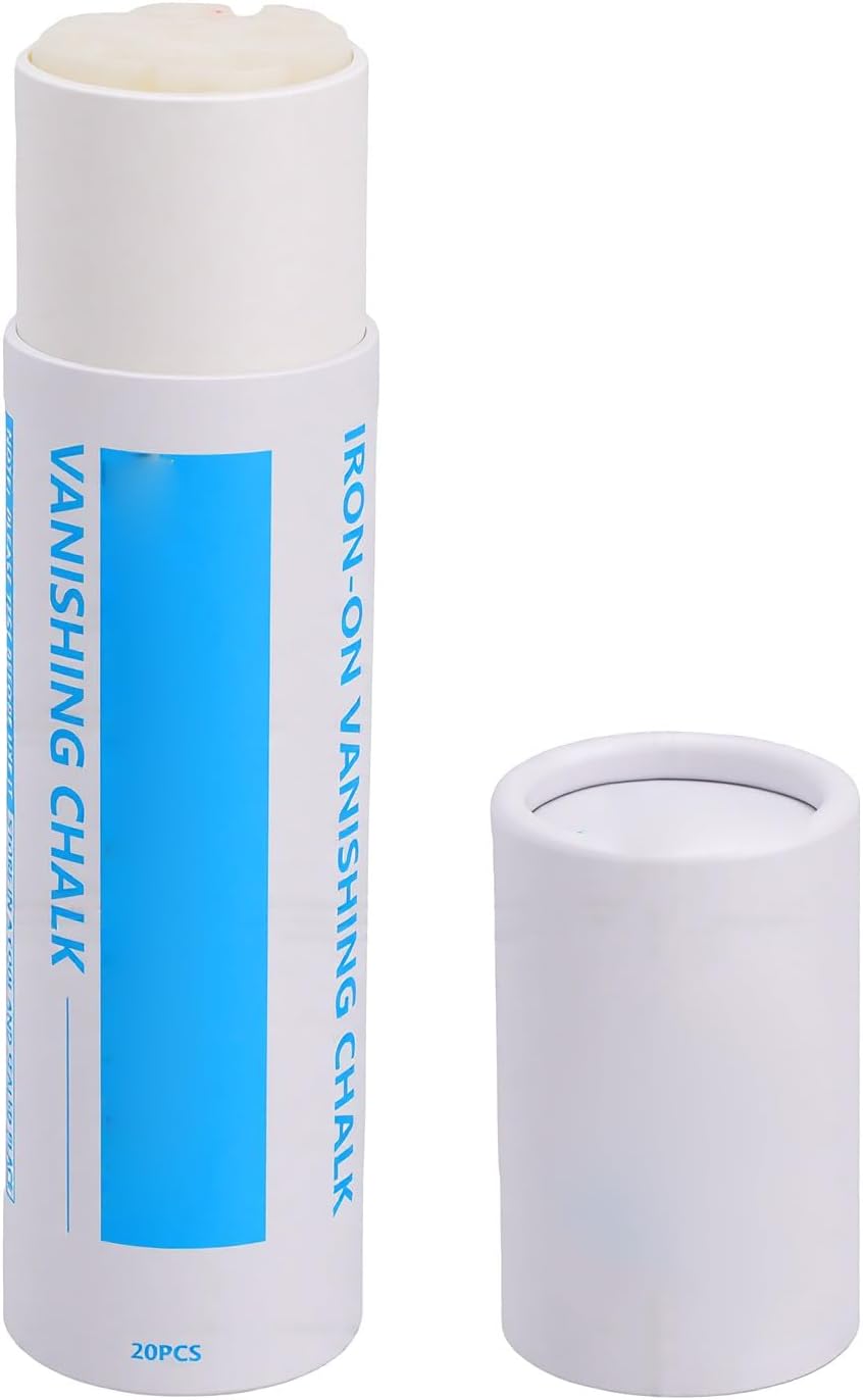 2-Pack Heat Erasable Fabric Chalk for Sewing (White)