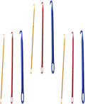 9pcs Aluminum Crochet Hooks, 2.75mm 4mm 6mm Sizes for Yarn