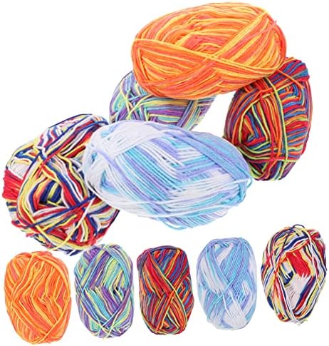 Xmas Autumn Cotton Crochet Yarn 10 Rolls 3 Strand for Shawls