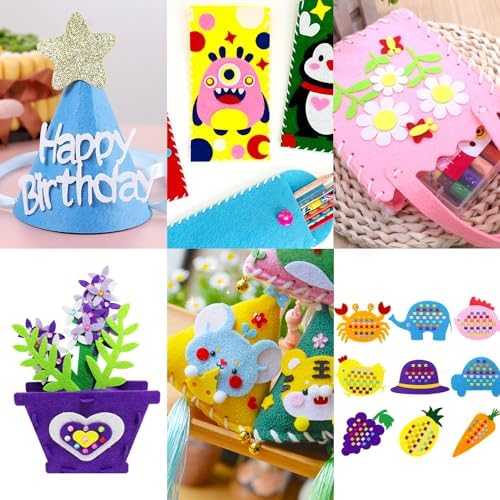 Felt Fabric Sheets 8 x 12 Inches, 21 PCS Pastel Felt Sheets for