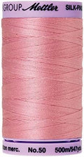 Mettler Silk-Finish Solid Cotton Thread, 547 yd/500m, Rose Quartz