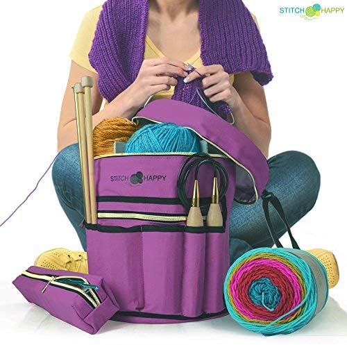 Designer Stitch Happy Knitting Starter Kit: 20 Piece Knitting Kit for