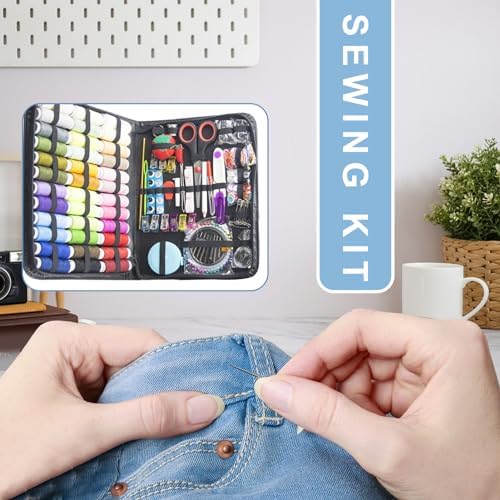 awakentti Sewing Kit with Case Portable Sewing Supplies, Home Sewing