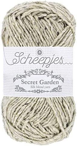 Scheepjes Secret Garden Yarn 50g - 736 Bird Bath Gray, Cotton/Poly