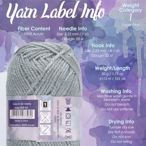 JubileeYarn Amigurumi Select Gradient Yarn - Wisteria - 5 Skeins