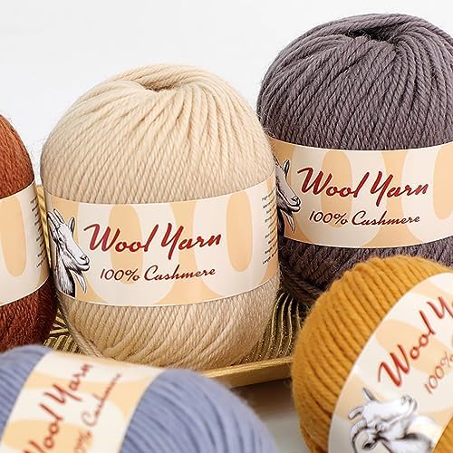 100% Cashmere Wool Yarn (Pack of 10) by Yonkey Monkey 500gr Imported