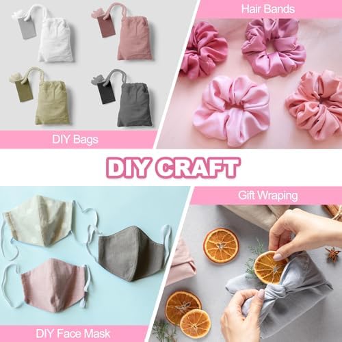 PATIKIL Cotton Fabric Bundles, 7 Pcs 10 x 10 Inch Fat Quarter Solid