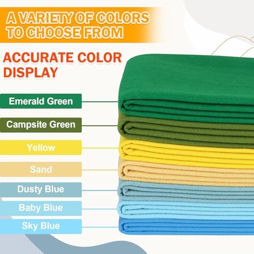 XSEINO Butter Yellow Large Felt Fabric 72" X 36 "(2 Square Yards)