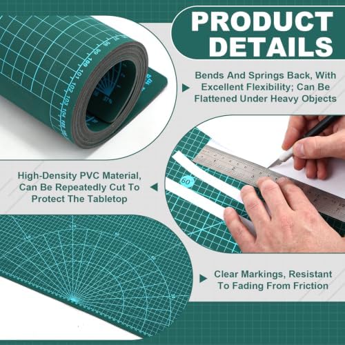 Pangda 1 Pcs 24 x 48 in Large Self Healing Cutting Mat for Sewing
