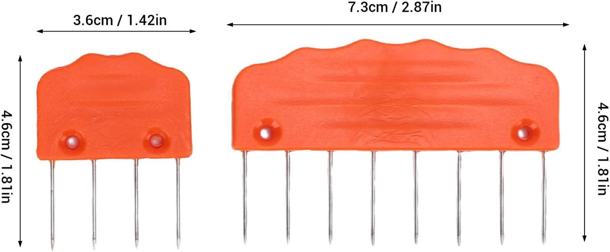 ZAICOLER Knit Blocking Pins, Stainless Steel Pin Knitting Block Comb