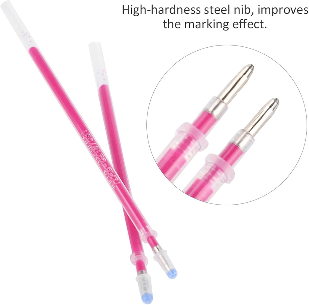 Haosie 100PCS Heat Erasable Fabric Refills, Disappearing Ink Pen for