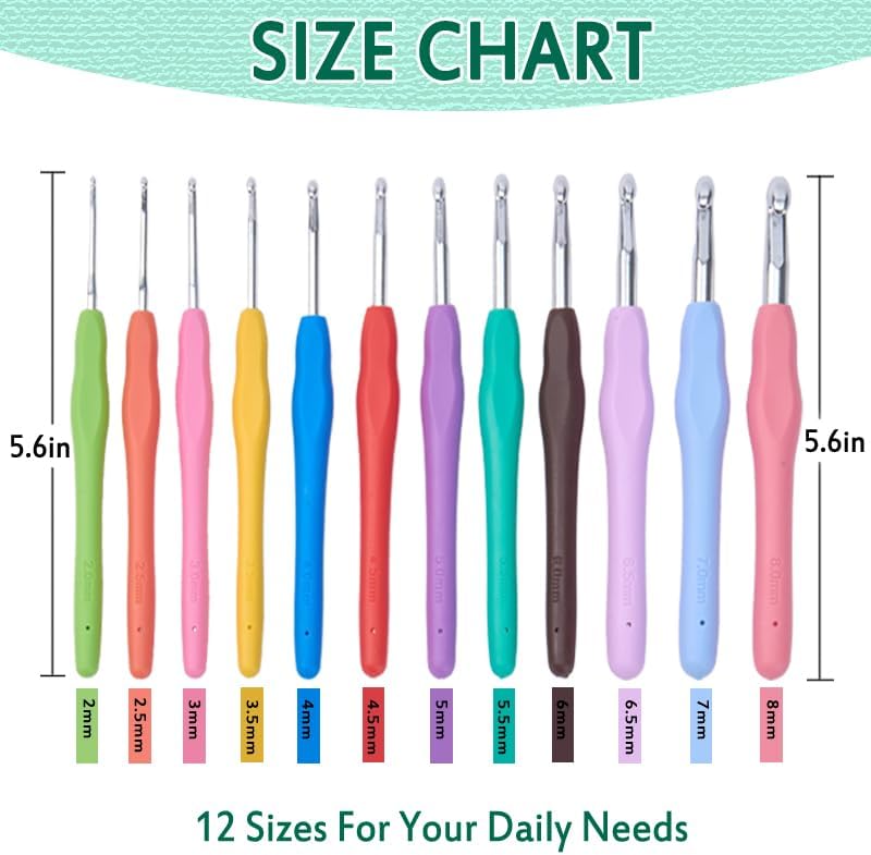 YAWIKO Crochet Hooks Set with Case