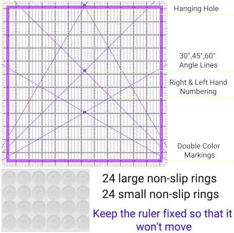 10 Quilting Rulers(2.5",3.5",4.5",5",6.5",7",8",9",10",12.5")
