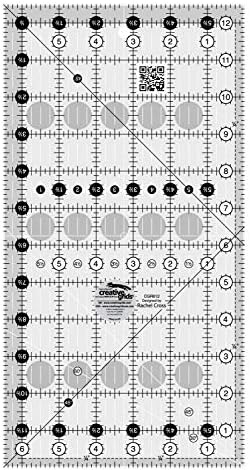 Creative Grids Quilt Ruler 6-1/2in x 12-1/2in Rectangle – CGR612