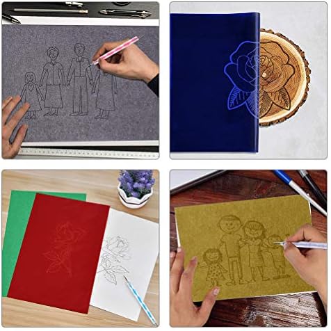 120pcs A4 Transfer Paper with 5pcs Embossing Stylus,Tracing Paper Copy