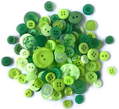 Buttons Galore CB101 Color Blend Buttons, 3-Ounce, Key Lime, 3 Shades