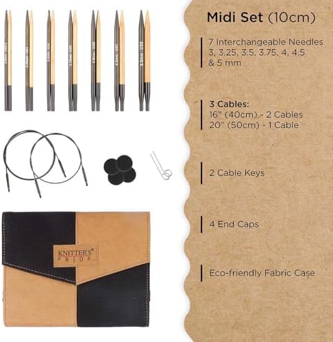 Knitter's Pride Day & Nite Interchangeable Needle Set 5”(13cm) - Midi