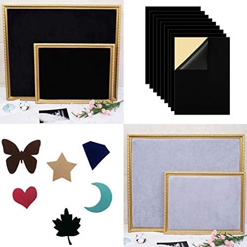 Mesheshe 10PCS Self Adhesive Felt, DIY Self Adhesive Fabric for Art &