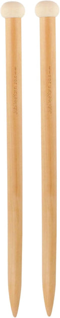 JubileeYarn Jumbo 16" Birch Knitting Needles - US 36 (20mm) - 1 Pair