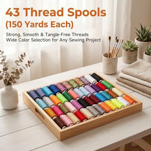 301pcs Sewing Project Kit with Thread, Scissors, Needles, Pins