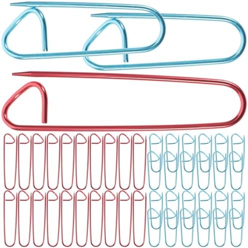 50Pcs Aluminum Curved Stitch Holders, Safety Marker Pins