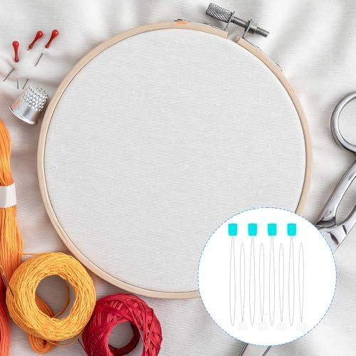 20 Pcs Punch Needle Threaders 7.87 Inch Long Threader for Embroidery
