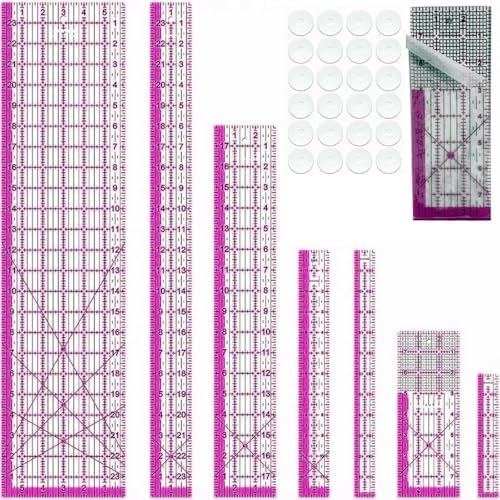 Quilting Rulers,7 Sewing Rulers Quilting