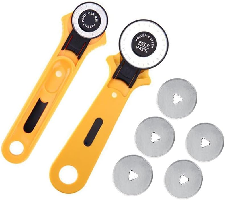28mm/45mm Circular Rotary Cutter Knife Patchwork Roller Wheel Cloth