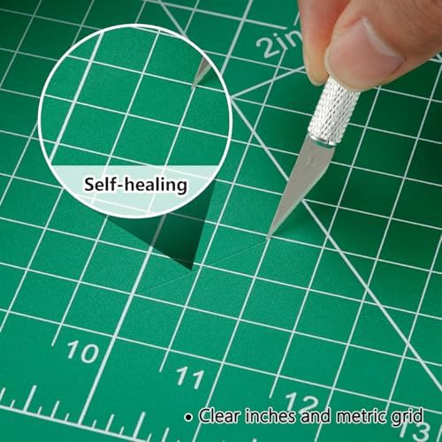 Worklion Self Healing Craft Mat: 18"x12" Rotary Cutting Mat for