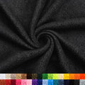 Pico Textiles 2 Yard Bolt Black Solid Fleece Fabric