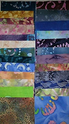 Lot of 100pcs Batik Quilt Blocks, Cotton Fabric Charm Pack, 5" Squares