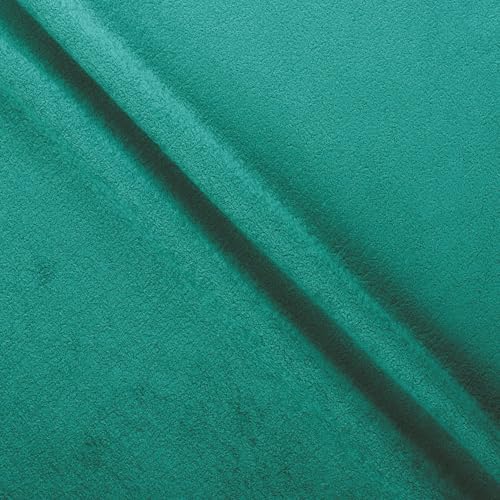 Mook Fabrics Solid Blaze Fleece [60in. Wide], Spruce Cut by The Yard