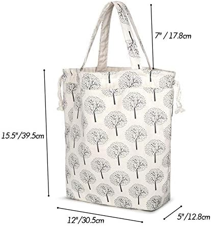 Teamoy Knitting Bag Tote, Yarn Storage Crochet Bag Organizer, Tree