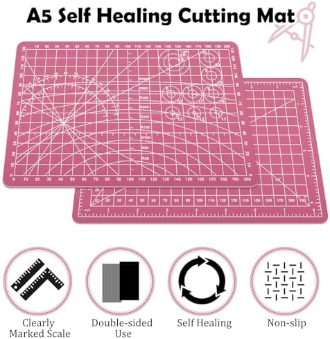 Sewing Cutting Mat 8in x 6in,Small Self Healing Cutting Board A5