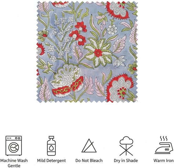 Handmade Block Print Cotton Fabric Bolt - Continuous Cut for Apparel
