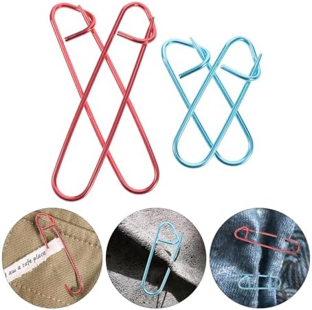 50Pcs Aluminum Curved Stitch Holders, Safety Marker Pins