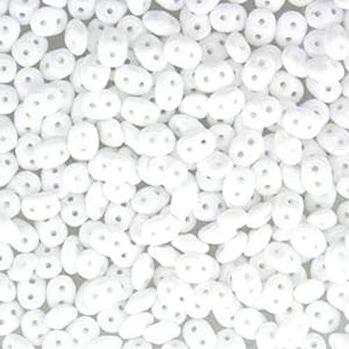 Matubo SuperDuo Beads 2.5x5mm-Chalk-22.5 Gram Tube