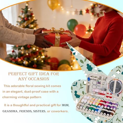 Bobode Travel Sewing Kit with 24 Sewing Thread & Heavy Duty Sewing