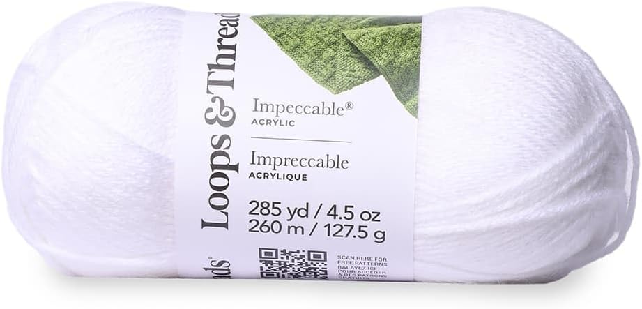 Loops & Threads Impeccable Solid Yarn - Solid Yarn for Knitting