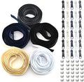 #3 Nylon Coil Sewing Zippers 5 Colors 13.6 Yards with 30pcs Zipper