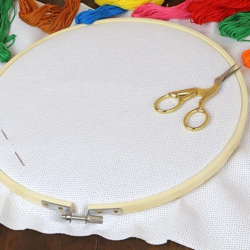 Essentials By Leisure Arts Wood Embroidery Hoop 9" Bamboo - Wooden