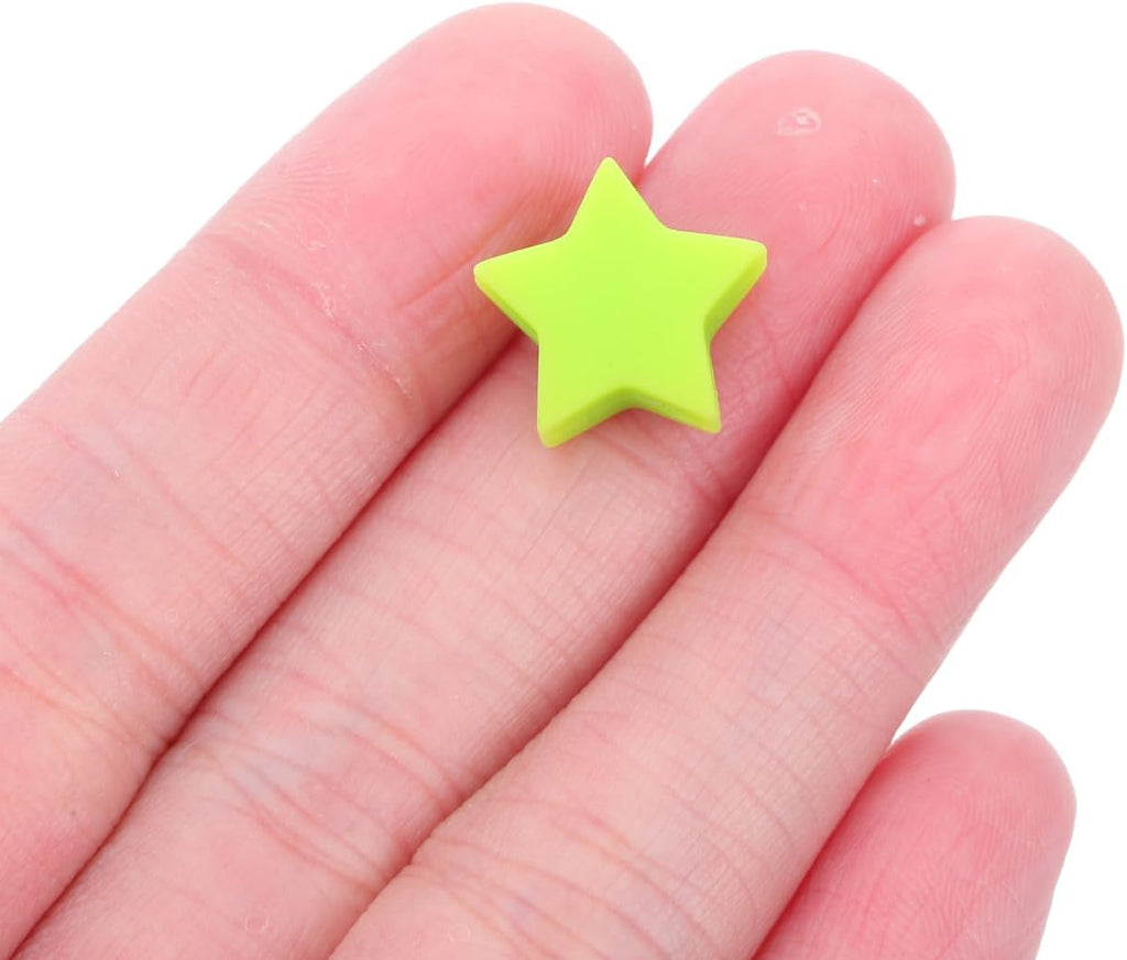 OATIPHO 10pcs Star Knitting Needle Stoppers Silicone End Caps