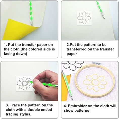 120pcs A4 Transfer Paper with 5pcs Embossing Stylus,Tracing Paper Copy