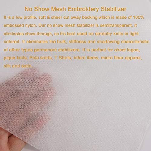 New brothread No Show Mesh Embroidery Stabilizer 12" x 50 Yd Roll