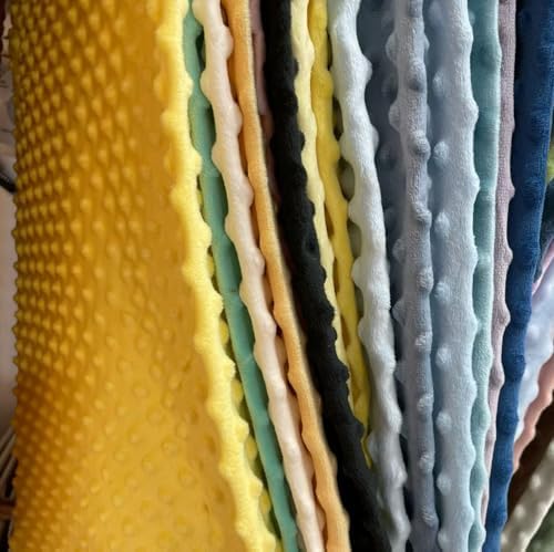 Minky Dot Fabric by The Yard DIY Making Supplies 1 Yard x 62 Inch