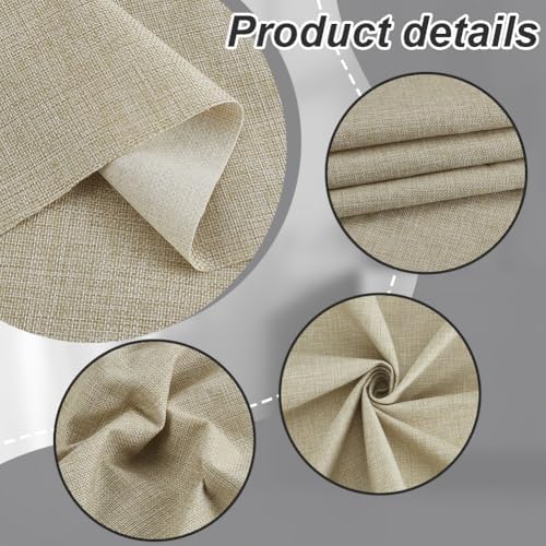 AHANDMAKER 2 Yards Thick Canvas Upholstery Fabric 58 Inch Width