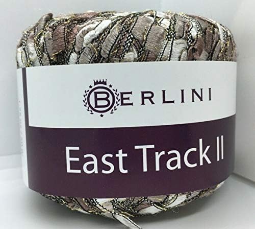 Berlini East Track II Metallic Accent Ladder Ribbon Yarn 50 Gram