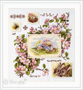 Merejka Counted Cross Stitch Kit, Spring Sampler K-120 — Apple Blossom