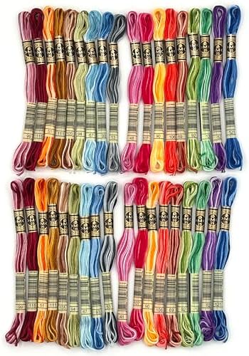 DMC Embroidery Floss Pack - Variegated - 8.7 Yards - 36 skeins